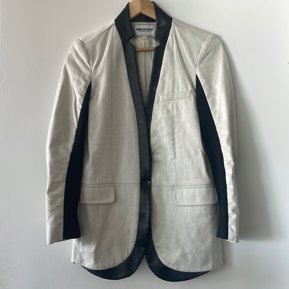 American Retro Jackets & Blazers - LAST DAYS. MOVING. AMERICAN RETRO PARIS. ELEGANT BLAZER. WITH VEGAN LEATHER